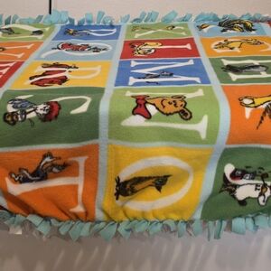 Colorful Alphabet Fleece Blanket